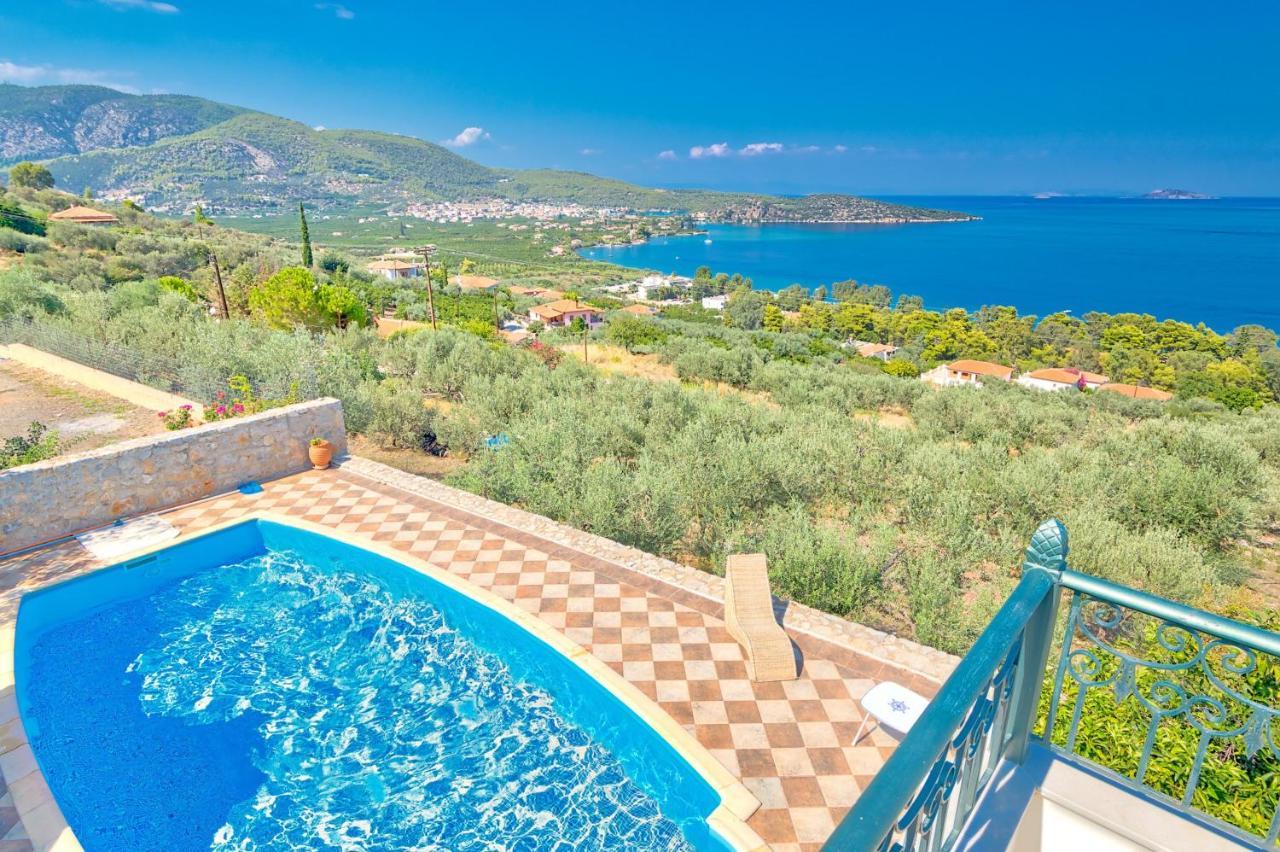 Villa Bamour With Paradise View Epidaurus Exteriör bild